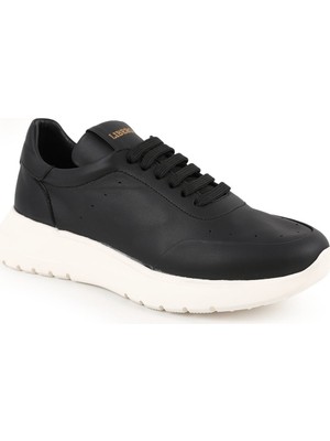 Libero LZ4765 Beyaz Hakiki Deri Bağcıklı Esnek Kalın Taban Kadın Comfort Sneaker Casual Ayakkabı