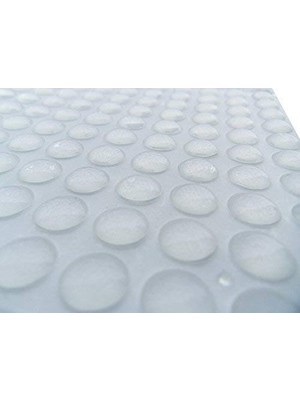 Dgq Şeffaf Yumuşak Kapanan Çekmece Dolap Kapı Tamponları - 8 mm x 1,5 mm Ses Sönümleyici Yapışkan Şeffaf Kauçuk Pedler Ayaklar - Yarı Küre Şekil - 100 Adet
