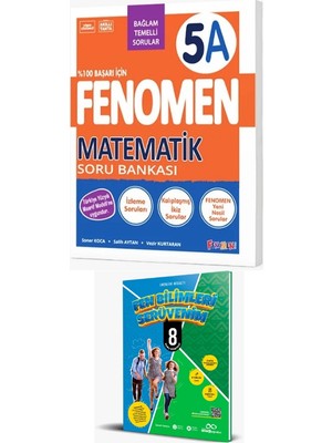 2027 Fenomen 5. Sınıf Matematik Maarif Model Soru Bankası A + Fen Bilimleri Serüvenim 8