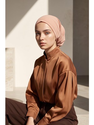 Aisha's Design Arka Büzgü Detaylı Şifon BONE,B-102S