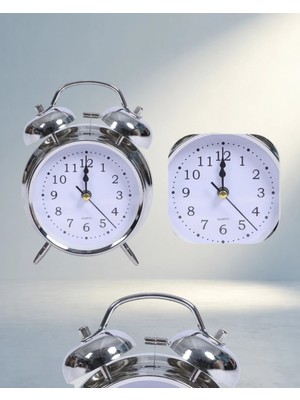 TKÇ Dekoratif Işıklı Masa Üstü Alarm Saati 12X9 cm