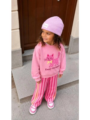 Poala Kids Simply Cat Kız Çocuk Alt Üst Takım