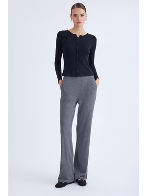 Geniş Paça Fitilli Eşofman Pantolon