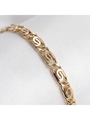 Stelia 14K Altın Renk Kaplama Zincir Model Kadın Bileklik
