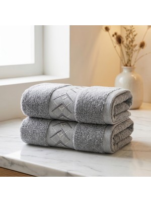 Dantela True 2'li Nakışlı El Havlusu Seti 50X90 cm