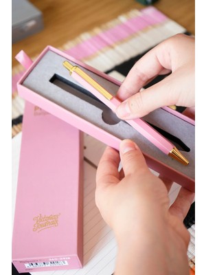 Victoria's Journals Premium Tükenmez Kalem – Metal Gövde, Mavi Yazım, Özel Hediye Kutulu