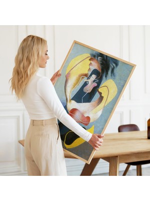 Pegziz Fütürist Soyut Figür Modern Sanat Çerçeveli Sanat Poster Duvar Dekoru