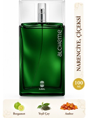 Ajmal Alcheme Edp Unisex Parfüm 100 ml | Narenciyeli ve Çiçeksi | Bergamot, Yeşil Çay, Iris, Amber