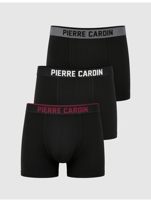 Pierre Cardin Siyah Pamuk Karışımlı 3'lü Iç Giyim Boxer Set 50333821 001