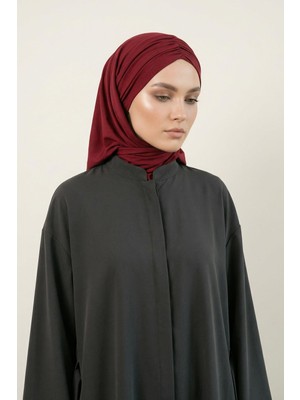 Aishas Design Hazır Form, Şık ve Rahat Drapeli Kaymaz Penye Şal,cps-95