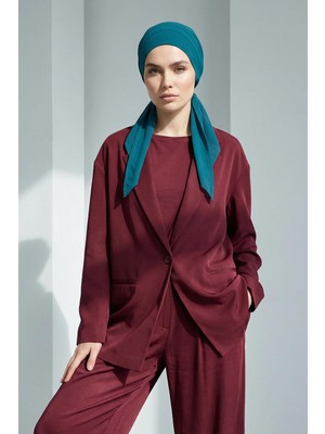 Aisha's Design Bağlanabilir Kaymaz Penye Içli Şifon Bone,b-97