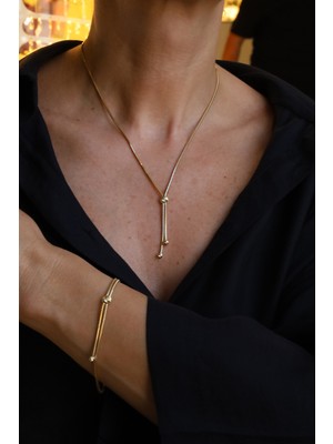 Yenigün Kuyumculuk 14 Ayar Altın Ikili Sarkıtlı Top Detaylı Balıksırtı Set ZSM024