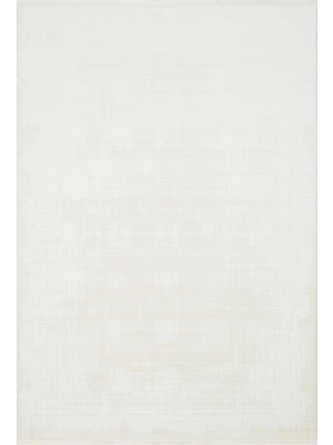 Eko Halı Pera 01 White Akrilik Yıkanabilir Kaymaz Tabanlı Modern Halı