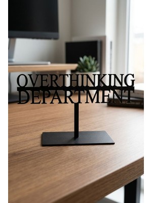 Bafidica Dekoratif Obje Overthinking Department Metal Ofis Süsü