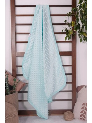 Hoppa Biyeli Unisex Bebek Nohut Battaniye 80*80 cm - Turkuaz