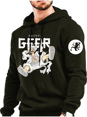 BarsDepo One Pıece Baskılı Hoodie Sweatshirt %100 Pamuk | Supriz Hediyeli