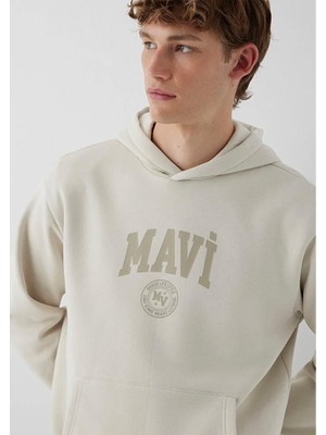 Mavi Logo Baskılı Kapüşonlu Erkek Sweatshirt M0S10646-70144