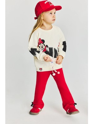 DeFacto %100 Pamuk Disney Mickey & Minnie Hayvan Desenli 2'li Takım Kız Bebek I2156A526AU