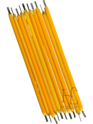 Hazar Led 3 Volt 68MM LED Filament Gün Işığı Retro Tungsten Filament 10 Adet