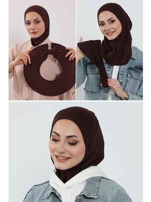 Aisha's Design 3'lü Tak-Çık Bone,siperlik ve Şapka Seti Tesettür,st-1p