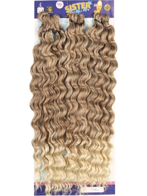 Akıllı Bayi Sister Afro Dalgası Saç - Küllü Kumral / Platin Ombreli 12-613