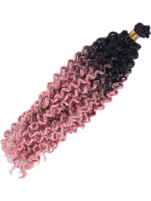 Akıllı Bayi Afro Dalgası Saç - Siyah Gül Kurusu Ombreli