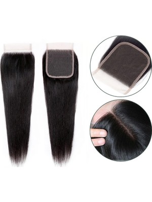 Akıllı Bayi Peruk Tepesi Doğal Renk (Closure) 14INCH