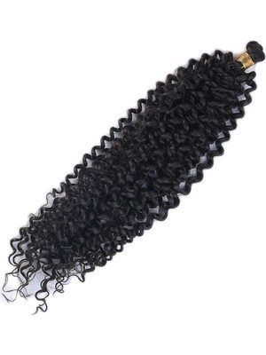 Akıllı Bayi Afro Dalgası Saç - Koyu Kestane