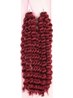 Akıllı Bayi Nice Bulk Afro Su Dalgası Saç - Kızıl