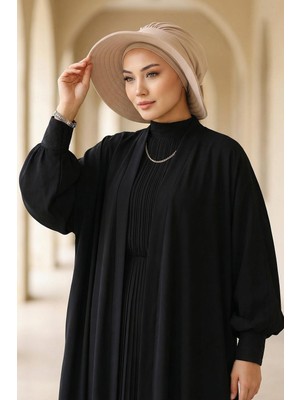 Aisha's Design Çıkarılabilir Arkası Fiyonklu Şapkalı Bone TÜRBAN,S-4A