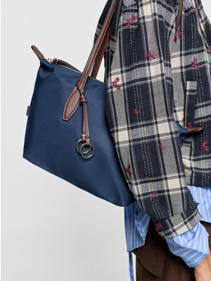 Parfois Kadın Charm'lı Teknik Kumaş Shopper Çanta
