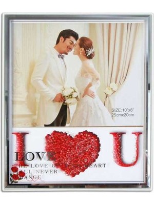 Sanal Bayim Plastik LED Işıklı Fotoğraf Çer 25X20 Love 7493-8