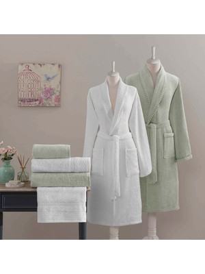 Taç Bamboo 6'lı Aile Seti Greta Beyaz-Adaçayı