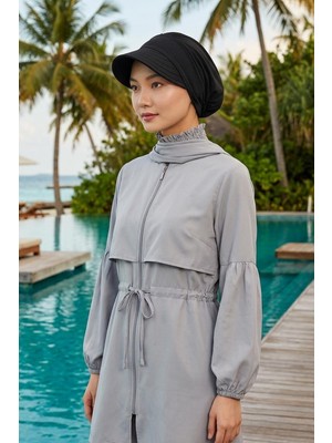 Aisha's Design Siperlikli Tesettür (Deniz,havuz) Yüzücü BONESI,B-73SN
