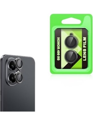 TeknoKapsül Honor 400 ile Uyumlu Kamera Lens Koruma Cl-07 Görüş Açısını Bozmayan Yüksek Çözünürlüklü Premium Kamera Lens Koruma Siyah