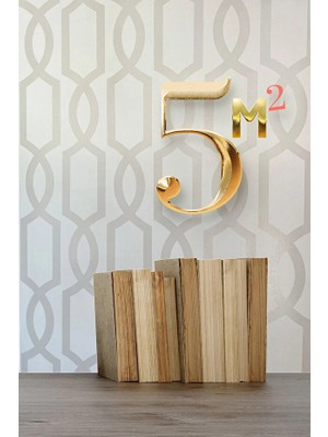 Bien Duvar Kağıtları Bien Exclusive 5378 Metalik Gri ve Soft Krem Geometrik Desen Duvar Kağıdı 5,30 M²