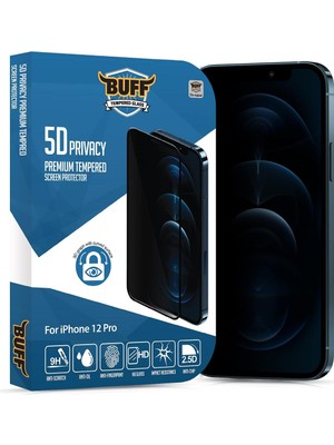 TeknoKapsül Labs iPhone 12 Pro 5d Privacy Tam Kaplayan Hayalet Ekran Koruyucu