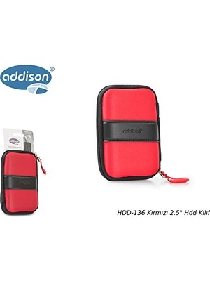 TeknoKapsül Addison Adisson HDD-136 Harddisk Kılıfı, Kırmızı, 2.5"
