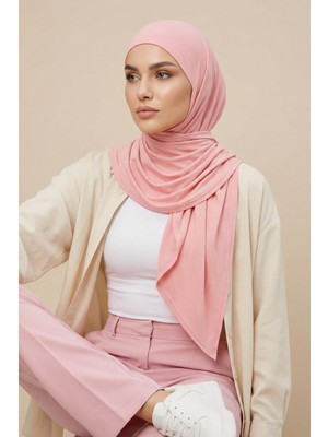 Aisha's Design Nefes Alan, Esnek, Günlük Konforlu Kaymaz Penye Üçgen Eşarp,b-41