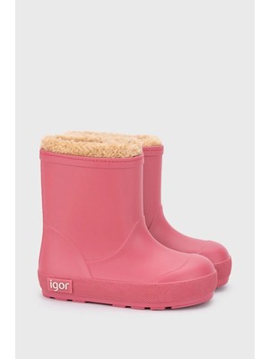 Igor Yogi Borreguito Içi Yumuşak Tüylü Su Geçirmez Yağmur Çizmesi Unisex Çocuk Yağmur Çizmesi W10306