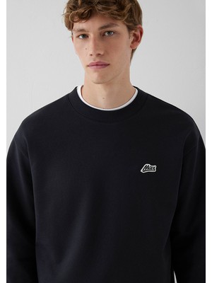 Mavi Logo Sweatshırt Antrasit