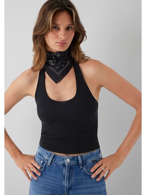 Mavi Bandana Siyah