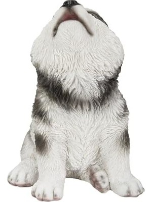 TeknoKapsül Hi Line Gift Ltd Uluyan Alaskan Malamute Yavru Köpek Heykeli Heykelcik
