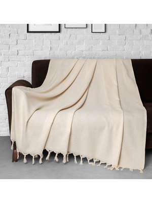 Denizli Concept Trendy Koltuk Örtüsü Naturel