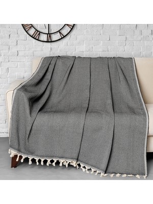 Denizli Concept Trendy Koltuk Örtüsü Siyah