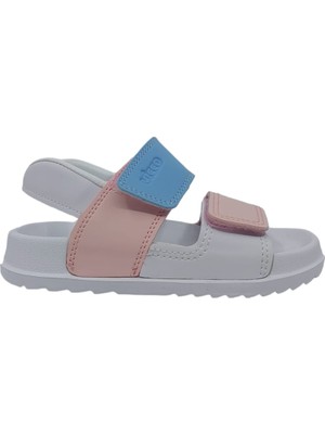Vicco Krixi Hafif Kız Çocuk Beyaz Pembe Sandalet
