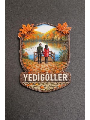 Yedigöller Polyester Mıknatıs, Bolu Temalı Dekoratif Magnet, Sonbahar Manzaralı Hediyelik Eşya