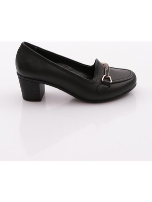 Dgn 105 Kadın Kalın Topuklu Loafer Ayakkabı