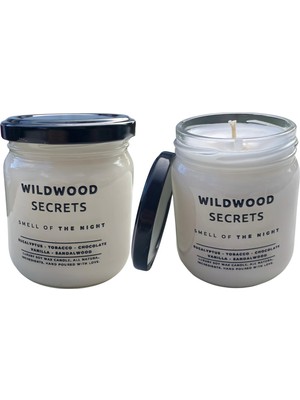 Wildwood Secrets,çiftli Soya Mum Seti,en Verimli Kavanoz Soya Mumu,tertemiz Yanar,kokulu Soya Mumu, Okaliptus,tütün,vanilya,çikolata,sandal Ağacı IKOKULU,%100 El Yapımı, Doğal, Sağlıklı,