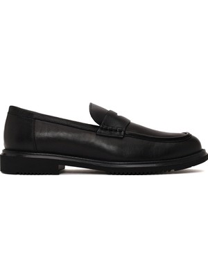 Derimod Erkek Siyah Deri Casual Loafer WM800005DV